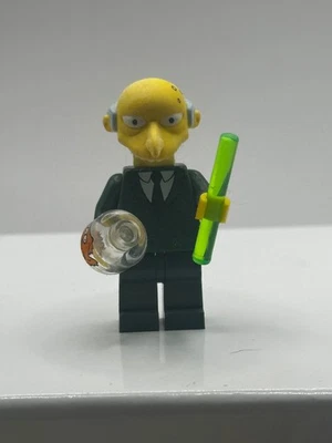 LEGO Simpsons Mr Burns Minifigure w/Green Cane & Fishbowl - Image 1 of 4