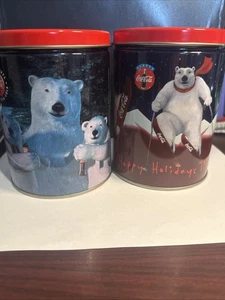 COCA COLA  1995 Collectable Tins Lot of 2 - Picture 1 of 3