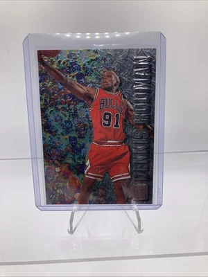 1996-97 Fleer Metal Dennis Rodman #15 HOF Bulls 🏀 Foto 1 de 4