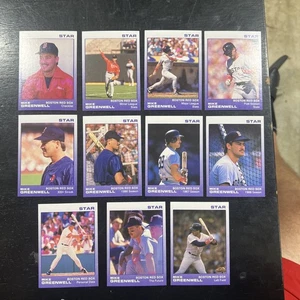 1988 Star Company Mike Greenwell PURPLE Set 11 Cards Boston Red Sox - Picture 1 of 1