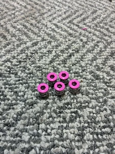 Chainring Bolts Single Speed 5 Bolts Old School Bmx Day Glow Pink - Picture 1 of 1