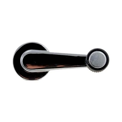 For Chevy C3500HD 1992-1994 Window Handle | Chrome | Black Knob | Plastic Knob - Image 1 of 4