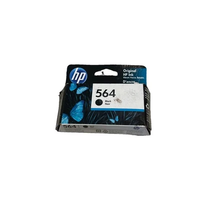 Cartucho de impresora de tinta HP 564 NEGRO genuino nuevo sellado EXP DIC 2023 Foto 1 de 2
