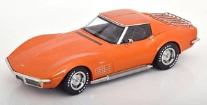 KK Scale 1:18 CHEVROLET CORVETTE C3 ORANGE METALLIC 1972 Diecast Model - Picture 1 of 4