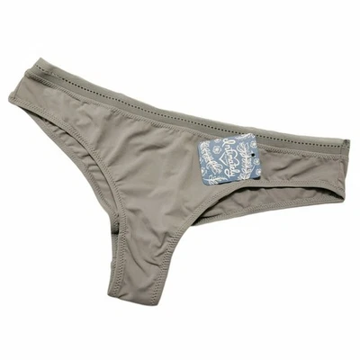 FREE PEOPLE Truth or Dare Tanga undies basic panties lingerie grey Size M NEW - Image 1 of 3