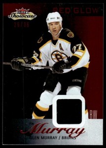 2013-14 Fleer Showcase Red Glow Glen Murray 26/36 Boston Bruins #9