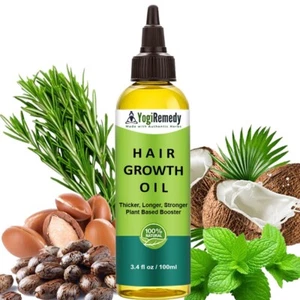Yogiremedy Hair Growth Oil 3.4 fl oz - Alopecia Treatment, Bald Spots Growth USA - Picture 1 of 5