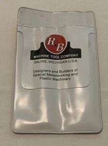 Vintage R & B Machine Tool Company Plastic Pocket Protector *Saline, Michigan* - Picture 1 of 3