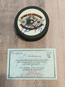 Rod Brind'Amour Signed 1992 All Star Puck Frozen Pond COA Flyers Hurricanes - Picture 1 of 5