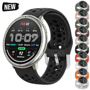 Silicone Watch Band Strap For Amazfit Active 2 Bip 3 Pro Lite GTS 2 2e 3 4 Mini - Picture 1 of 61