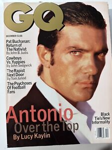 GQ, Gentleman's Quarterly, December 1995, (Antonio Banderas)