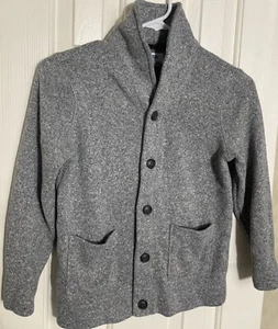 Old Navy Boys Cardigan Heather Gray  Long Sleeve Sweater Size 8 - Picture 1 of 5