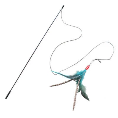 Go Cat Da Bird Rod and Feather Cat Toy, Handmade in The USA (1 Bird) - Image 1 of 4