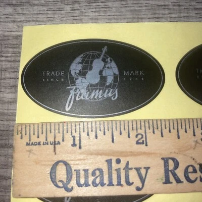 36 etiquetas de orificio de sonido para guitarra Framus nuevas de stock antiguo Foto 1 de 4