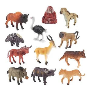 12x Africa Animal Model Crafts Animals Figures for Cognitive - Picture 1 of 6