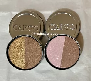 VHTF Shades Cargo Cosmetics Eyeshadow Duo Lot Of 2 ED-14 & ED-15 3g/0.105oz each - Picture 1 of 8
