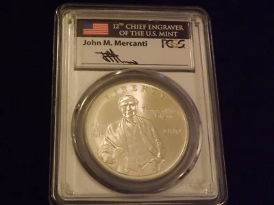 2004-P     $1    EDISON    Mercanti Label         PCGS   MS 70 - Image 1 of 2