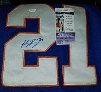 Camiseta deportiva firmada por Kyle Okposo (Sabres) Islanders talla XL en persona. CERTIFICADO JSA  Foto 1 de 3