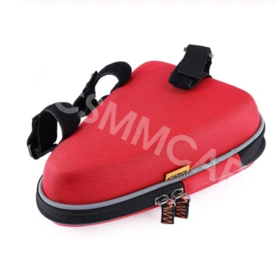 Red Saddle Storage Bag Mount Case Pouch Accessories For Motorcycle Engine Guard - Image 1 of 4