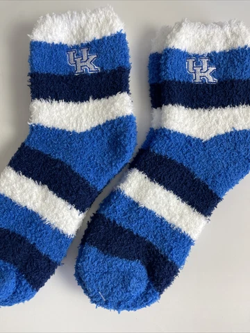 2 PAIR SET! Kentucky Wildcats FBF Womens Cozy Fuzzy Sleep Socks OSFM (B1) Cover