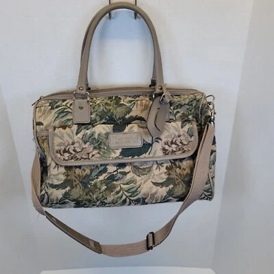 Lucas Travel Bag Floral Taprestry W/ Shoulder Strap - Image 1 of 4