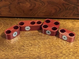 Separadores de cables de bujía de aluminio anodizado rojo - Imagen 1 de 1