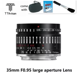 Lente de gran apertura TTartisan 35 mm F0,95 para cámara RF CRF R5 R6 RP R3 montaje - Imagen 1 de 12
