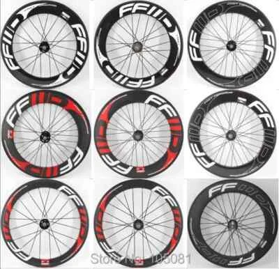 700C Track Fixed Gear Bicycle Wheels 3K UD 12K Carbon Tubeless Rim Bike Wheelset - Image 1 of 4