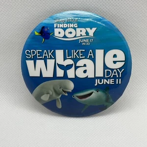 Disney - Finding Dory - Speak Like A Whale Day - 3” Button Pin - Disney Parks - Picture 1 of 2