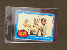 1977 Topps Star Wars Luke & C-3PO Searching 1st Series #19 High Grade Set Break
