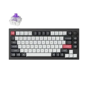 Keychron Q1 HE QMK Kabellose Tastatur Gateron Double-Rail Magnetic Nebula Switch - Bild 1 von 10