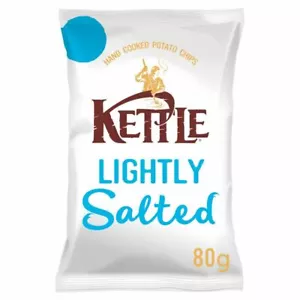 Kettle Chips Lightly Salted - 80g - Pack of 6 - Picture 1 of 1