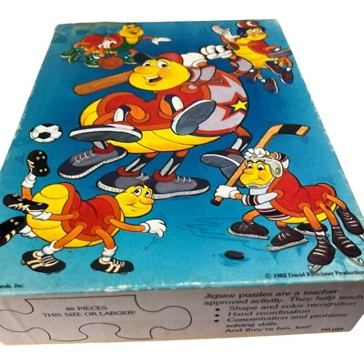 Vintage 80s Springbok Large Piece P D Centipede Super Sports Childrens Puzzle - Image 1 of 4