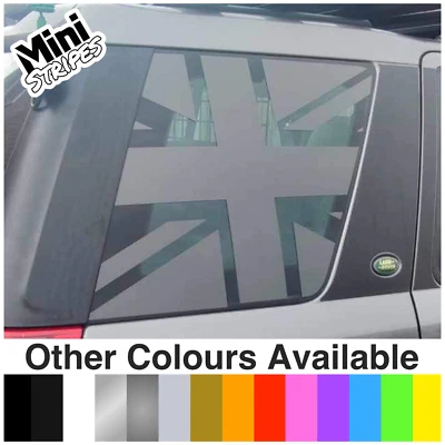 Coppia Di Vinili/decalcomanie/grafica Landrover FREELANDER 2 Finestra Posteriore Union Jack - Immagine 1 di 4