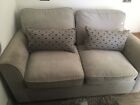 Oak Furniture Land Sofa Settee In Silver Grey Fabric Nebraska £1500+