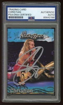 Christian Cage PSA/DNA Auto 2003 Fleer #9 WWF Signed Autographed WWE WWF AEW - Image 1 of 2
