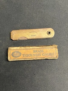 Gulco Brass Thickness Gauge W/ Cardboard Sleeve, 2-8,10,32 - Picture 1 of 2