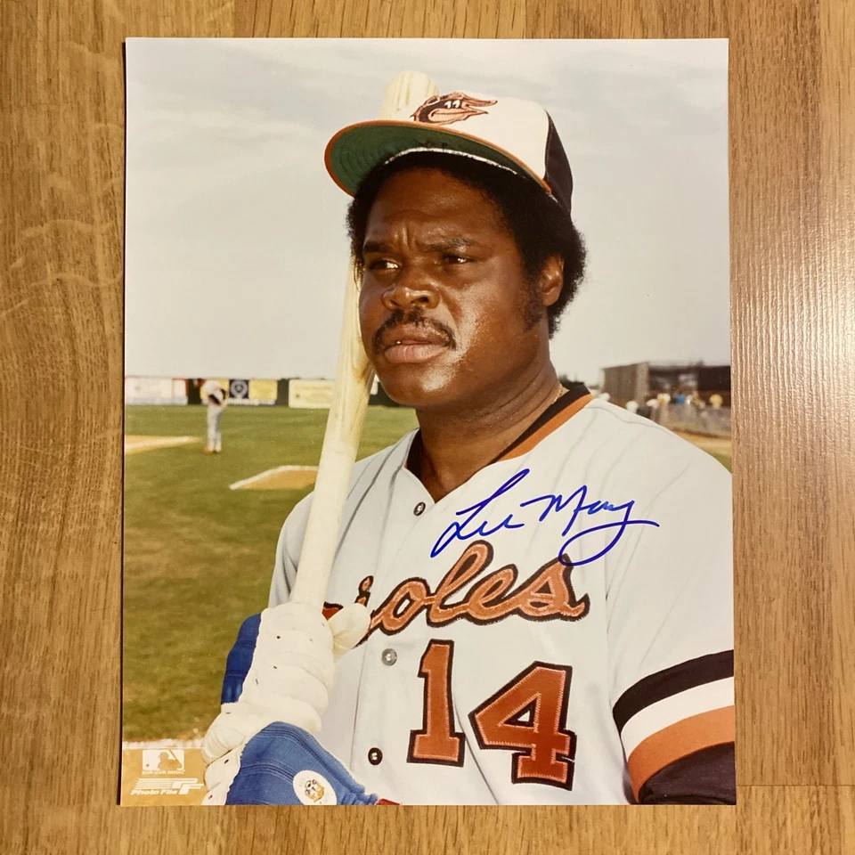 李·梅签名亲笔签名亲笔签名 8 x 10 照片巴尔的摩金莺队 — 第 1/1 张图片