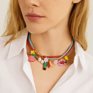 Strawberry Nylon Rope Necklace Multi Layer Necklace Beach Jewelry Accessories - Picture 1 of 10