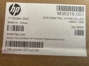 PANTALLA DISPLAY ORIGINAL HP M36316-001 14" ELITEBOOK 840 G7 G8 (KIT COMPLETO) NUEVA - Imagen 1 de 2