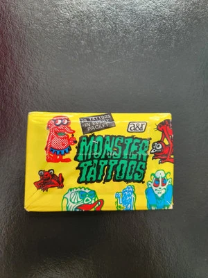 Scanlens Allens & Regina MONSTER TATTOOS Cellophane Packet Unopened. - Image 1 of 2