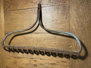 14" Rustikaler Garten Rechen Kopf Blau Farbe 14 Zinken Landhaus Bauernhof Dekor - Bild 1 von 8