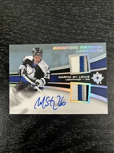 Martin St. Louis 2015-16 UD Ultimate Collection Signature Material Laureates /40 - Picture 1 of 3