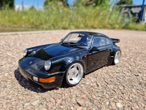 1:18 Porsche 911 Turbo Tiefer Tuning mit 18 Zoll Echt Alu Felgen - Picture 1 of 4