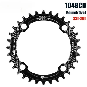 104bcd 32T/34T/36T/38T Narrow Wide Chainring for Crank MTB Bicycle Crankset - Picture 1 of 16