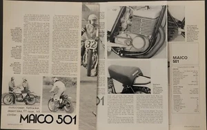 1974 Maico 501 Motocrosser 4pg Motorcycle Test  Ad  - Picture 1 of 1