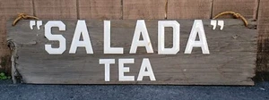 Antique Vintage Salada Tea Country General Drug Store Advertising Sign Gas Oil - Picture 1 of 13