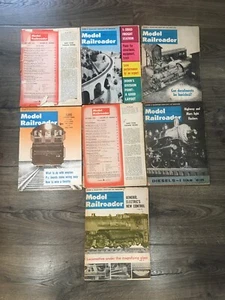 Lot of 7 issues Model Railroader Magazines 1963 Jan Feb July Aug Oct Nov Dec - Picture 1 of 4