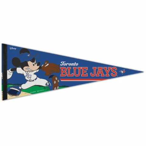 TORONTO BLUE JAYS MICKEY MOUSE DISNEY PREMIUM QUALITY PENNANT 12"X30" BANNER Cover