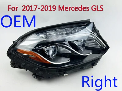 For 2017 2018 2019 Mercedes Benz GLS-CLASS LED Headlight RH Passenger Side OEM - Image 1 of 4